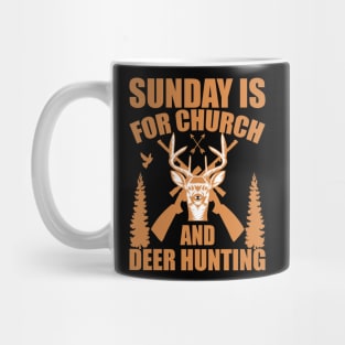 Deer Hunting T - Shirt Design Mug